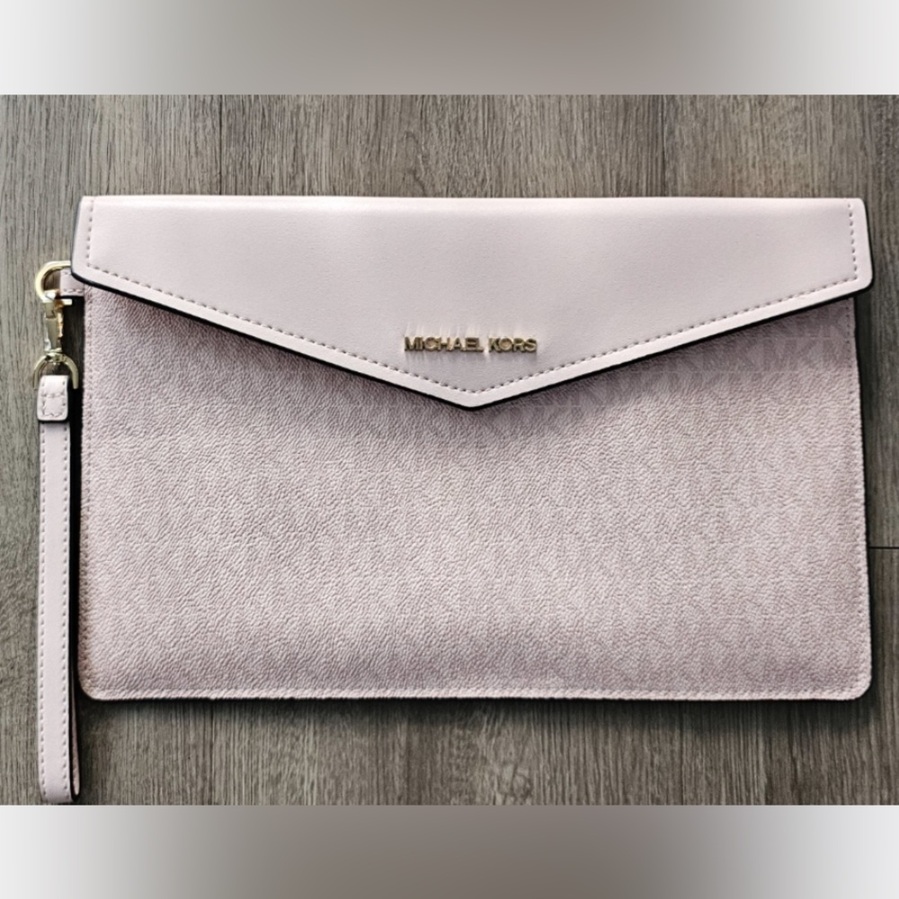 Michael Kors Pink‎ Envelope Style Clutch Purse - Picture 3 of 11